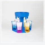 Premium 6-cup wine dispenser and funnel set with modern, sleek design and durable polypropylene construction