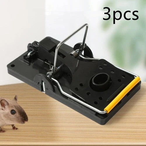 Durable reusable rat and mouse traps made of high-strength plastic and steel, offering effective and humane pest control for American households.