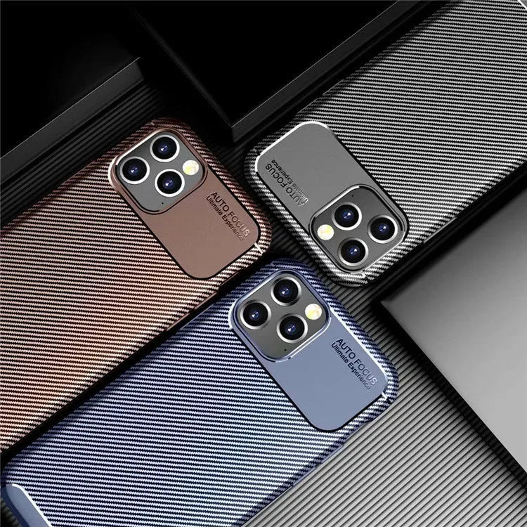Silicone protective phone case for iPhone 12 in black, blue and brown colours