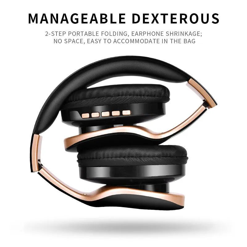 HobbyLane Bluetooth wireless headset in black, red, or white colour with over-ear design