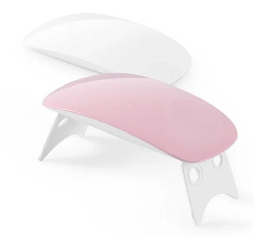 USB Nail Light LED Portable 6W in pink and white with adjustable angle for quick drying