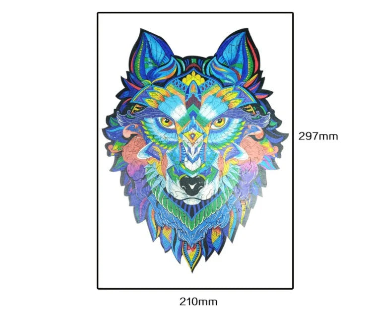 DIY wooden animal puzzles crafted from eco-friendly basswood, featuring various sizes and designs