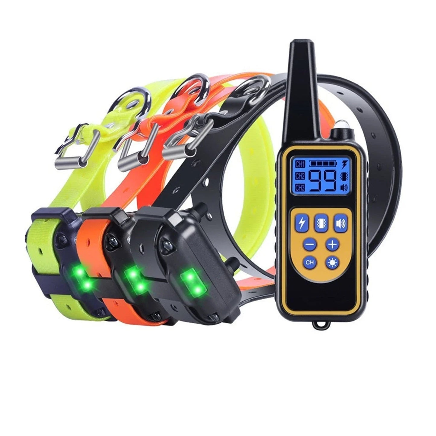 Advanced waterproof dog training collar with remote control and adjustable stimulation levels