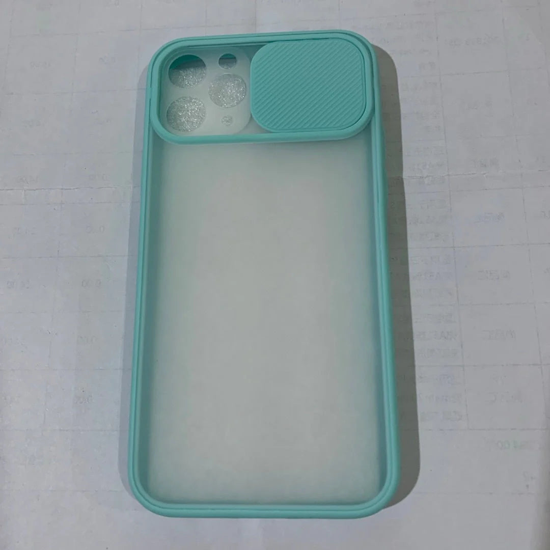 Frosted Surface Camera Protection Mobile Phone Case for iPhone in various colours