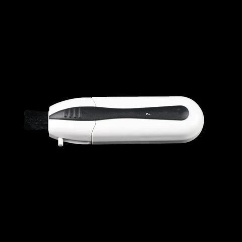 Compact eyewear cleaning brush for glasses and sunglasses, available in multiple colours