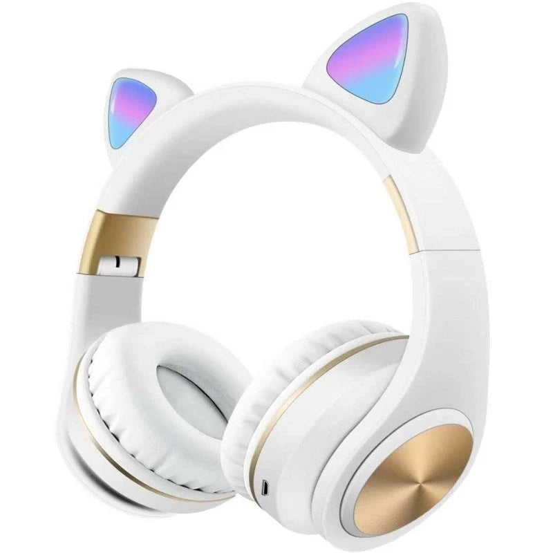 Cat ear Bluetooth headset in various colours with wireless stereo sound