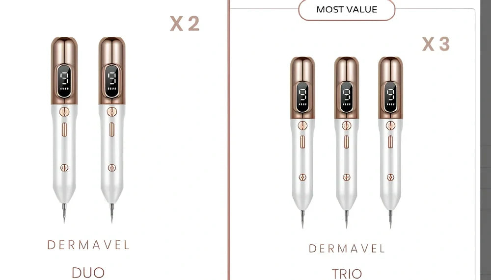 Silver grey Blue Light Acne Beauty Instrument pen with needles, USB, and 5ml cooling gel for spot removal