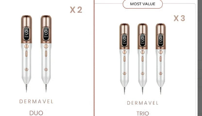 Silver grey Blue Light Acne Beauty Instrument pen with needles, USB, and 5ml cooling gel for spot removal