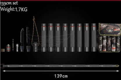 Multifunctional tactical stick for outdoor adventures with tools including bottle opener and compass