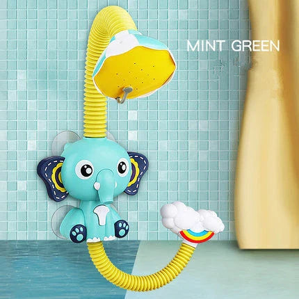Elephant model electric water spray toy for kids bath time fun