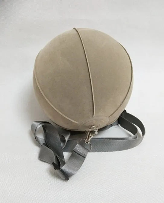 Smart inflatable ball swing trainer made of PVC cloth in grey colour with tethered ball for practice