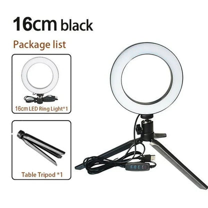 A versatile lighting kit for iPhone, including a ring light, tripod, and accessories to enhance mobile photography and videography