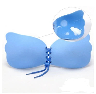 Large size strapless adhesive push-up bra in various colors for women
