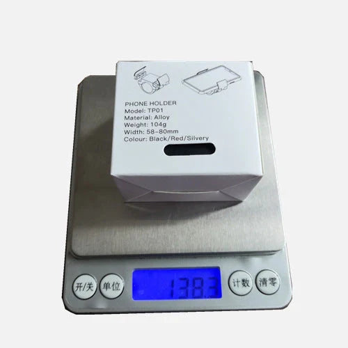 Universal bike phone mount with invisible folding design in black, red, and silver