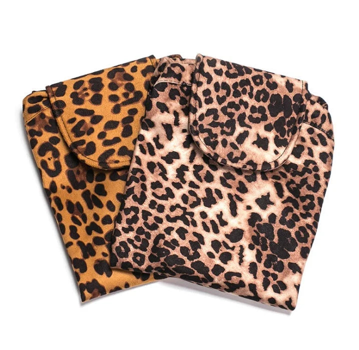 Animal print large capacity drawstring cosmetic storage bag with waterproof oxford cloth