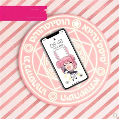 Stylish 10W wireless charging pad with unique magic array pattern design for fast, cord-free charging of compatible devices