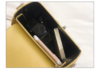 Horizontal square wild shoulder chain bag in various colors