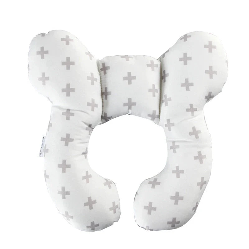 U-shaped baby head support pillow in various styles for car safety seats