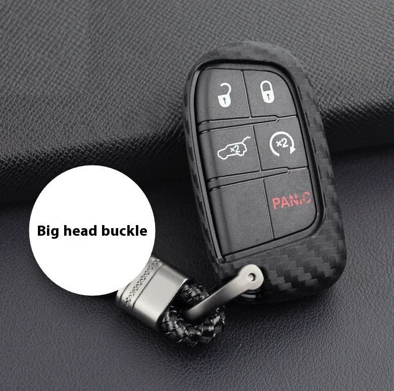 Silicone protective case for Dodge Chrysler Fiat car remote key with large head buckle option