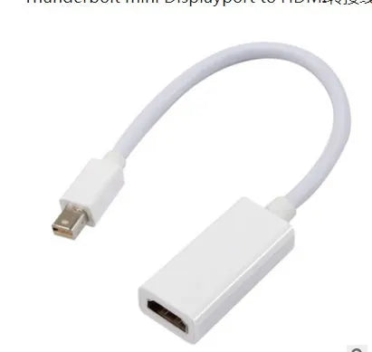 Mini DisplayPort to HDMI adapter cable measuring 24 cm with male Mini DP and female HDMI connectors