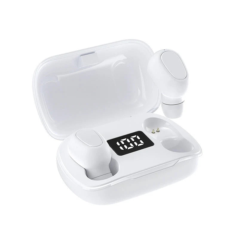 Bluetooth wireless in-ear stereo earphones with digital charging box
