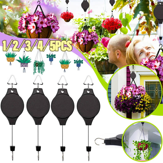 Free Lifting Hanging Basket Bird Cage Hook with elastic length for easy adjustment