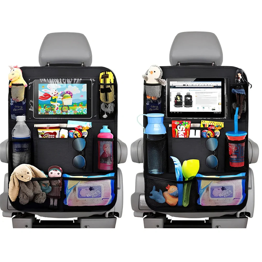 Black waterproof car storage bag measuring 61cm by 41cm with Oxford fabric construction