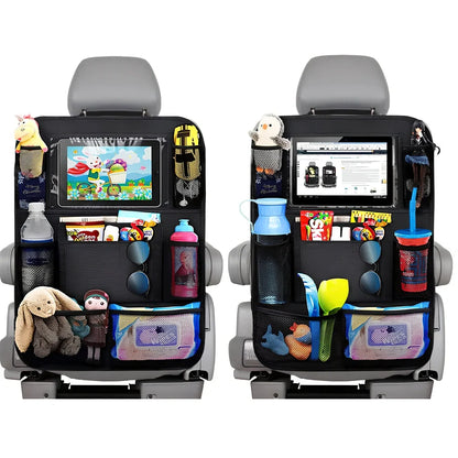 Black waterproof car storage bag measuring 61cm by 41cm with Oxford fabric construction