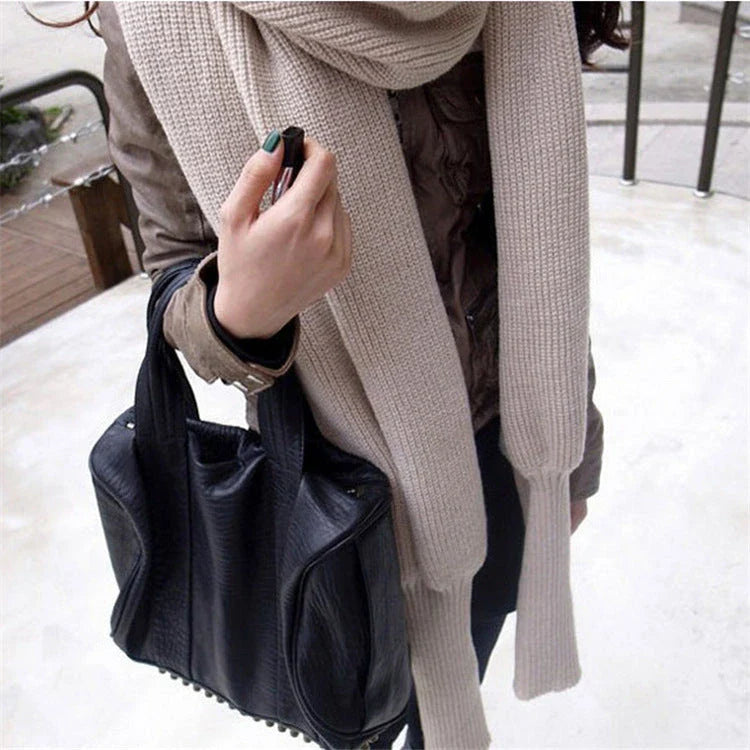 Cozy cashmere scarf sweater in a variety of colors, providing warmth and style for women