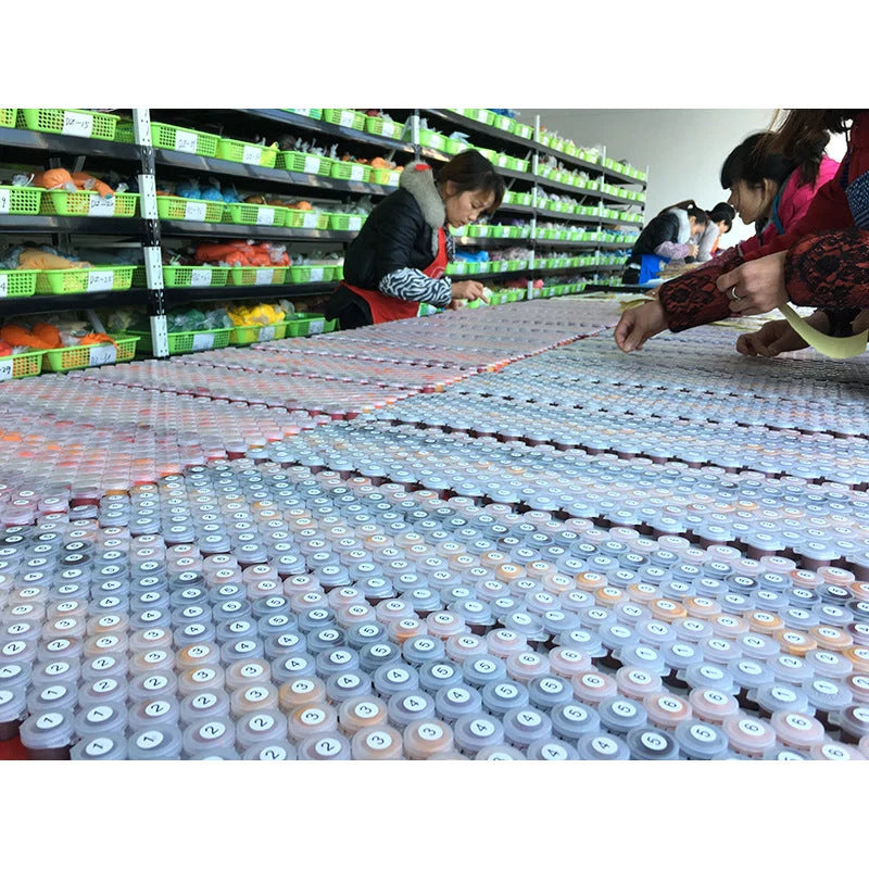 Hand-painted digital oil painting on canvas, 40x50cm, no inner frame