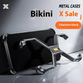 Aluminium alloy hollow frameless protective sleeve for iPhone 16 Pro Max, frosted Titanium Black finish