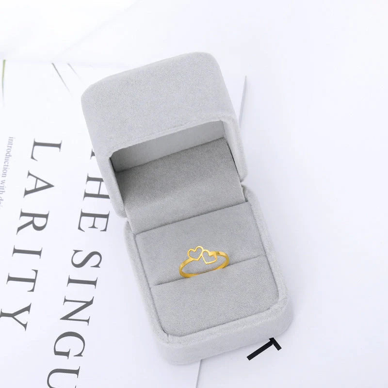 Adjustable English Letter Hollow Belief Ring in silver with unique design