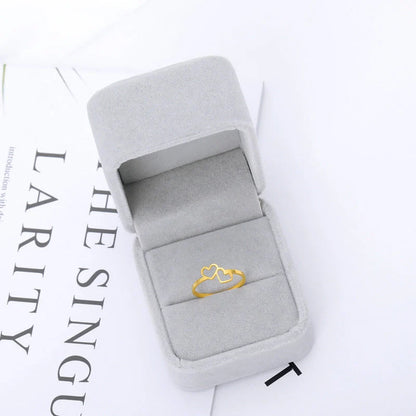 Adjustable English Letter Hollow Belief Ring in silver with unique design