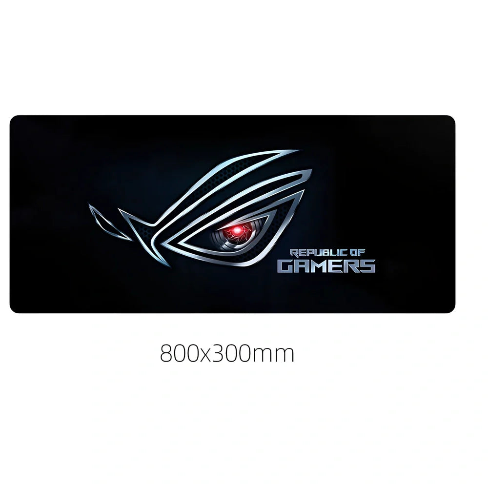 Country Edge Keyboard Pad 80cm x 30cm in ROG-02 design with natural rubber base and Jiaji cloth surface for desk stability