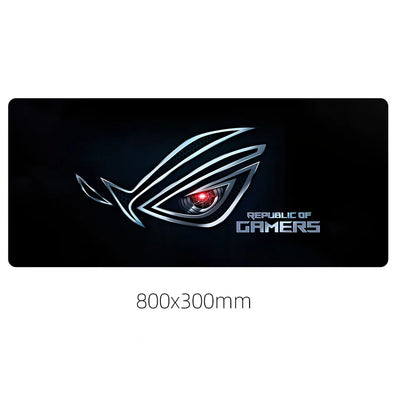 Country Edge Keyboard Pad 80cm x 30cm in ROG-02 design with natural rubber base and Jiaji cloth surface for desk stability