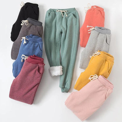 Lamb velvet padded sweatpants in various colours and sizes