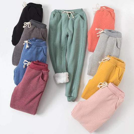 Lamb velvet padded sweatpants in various colours and sizes