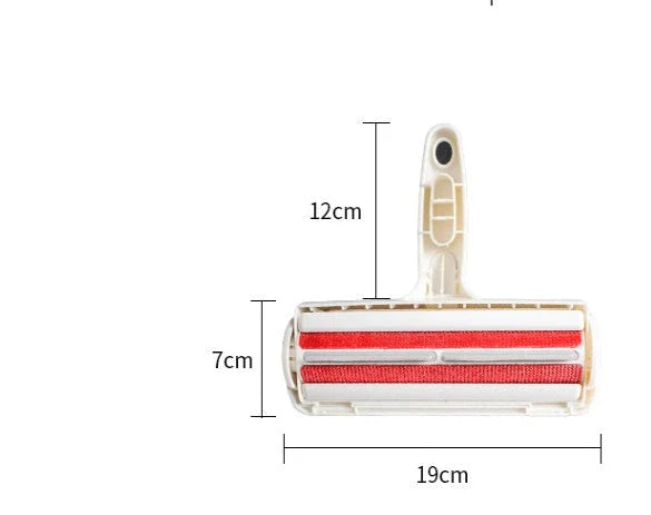 Durable ABS pet hair remover tool with 2-way design for efficient cleaning