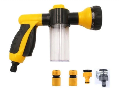 Multi-function high-pressure foam pot water gun set for car and home cleaning