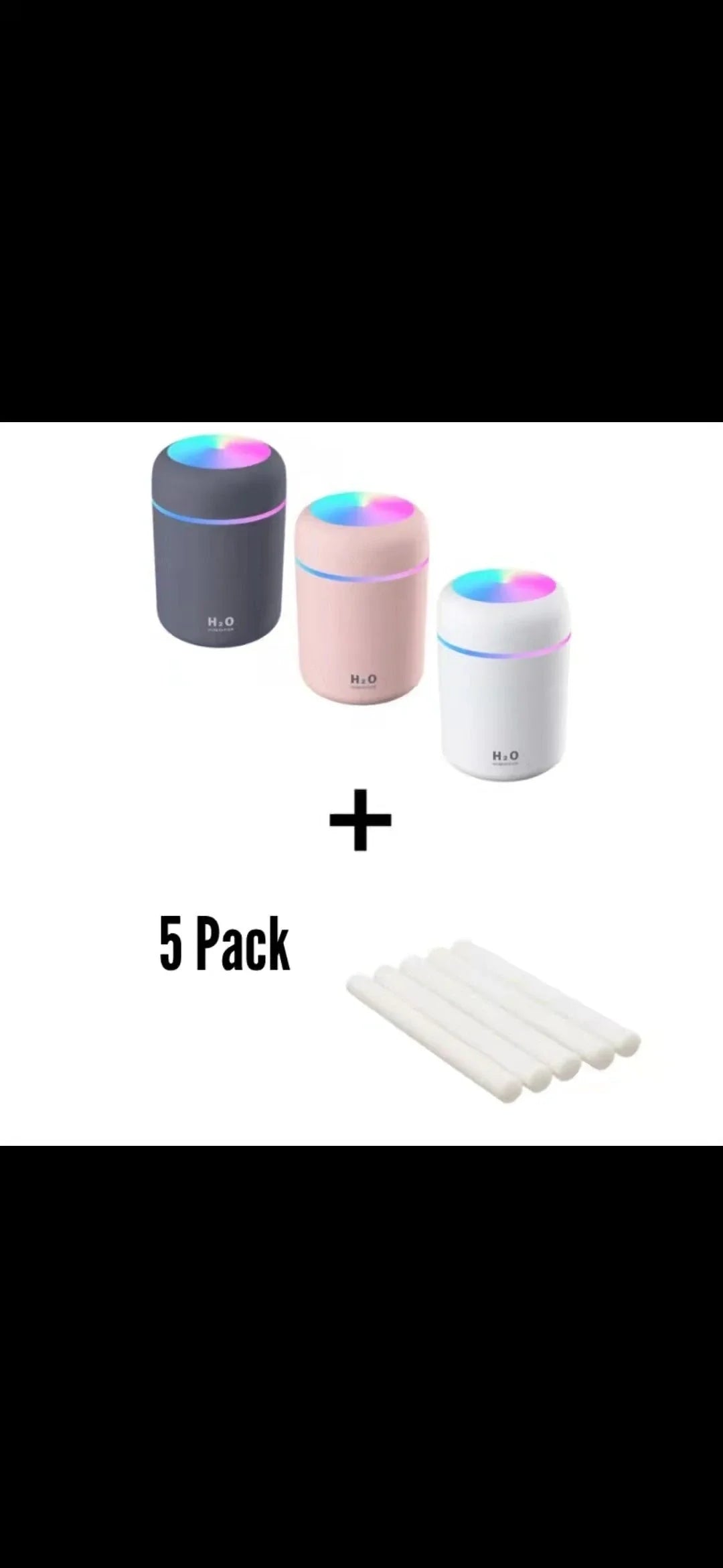 Mini USB Desktop Humidifier with Soothing Mist, Color-Changing Lights, and Quiet Operation