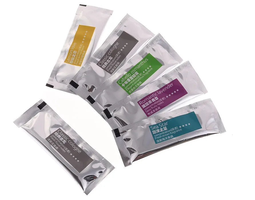 Solid car air conditioner fragrance stick in a black car vent with Cologne, Lavender, Lemon, Ocean, Osmanthus scent options