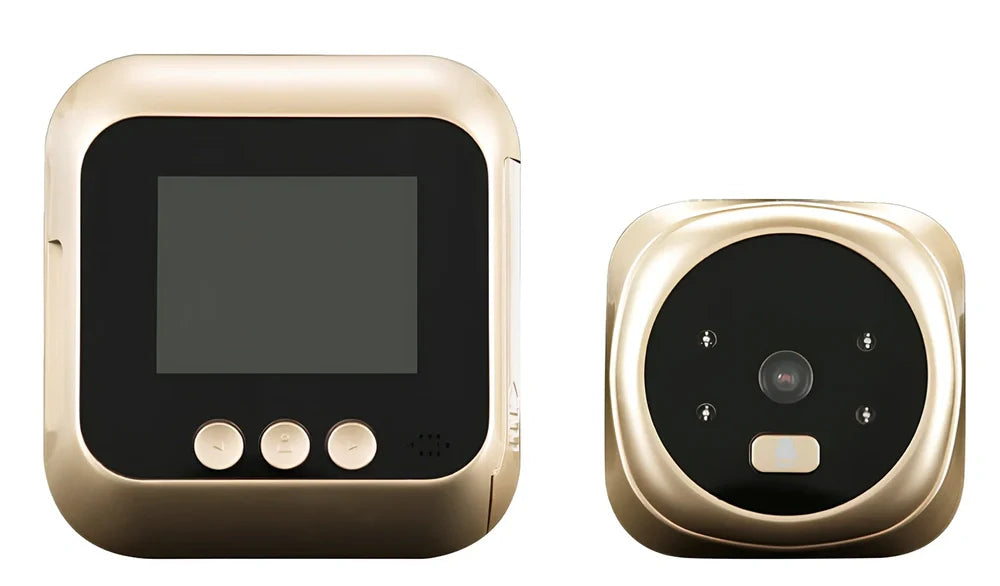 2.4 inch wireless peephole security camera with LCD screen and night vision for door monitoring
