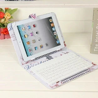 Wireless keyboard case protective cover for Bluetooth devices with compact design