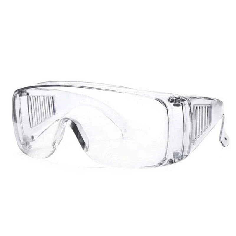 Durable polycarbonate blinds goggles with clear lenses for eye protection