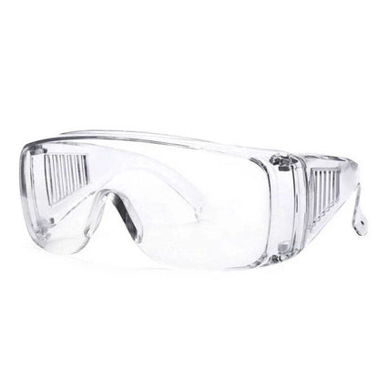 Durable polycarbonate blinds goggles with clear lenses for eye protection