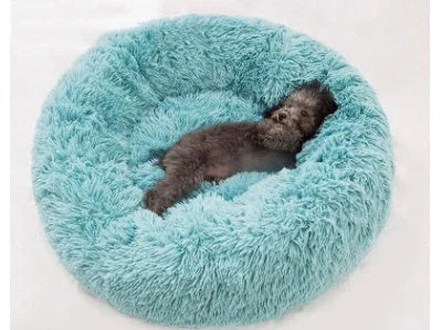 Round long hairy cat mattress in various colours and sizes for pet comfort