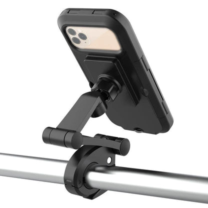 360 Rotatable Waterproof Phone Holder for Bikes and Motorphones, Black