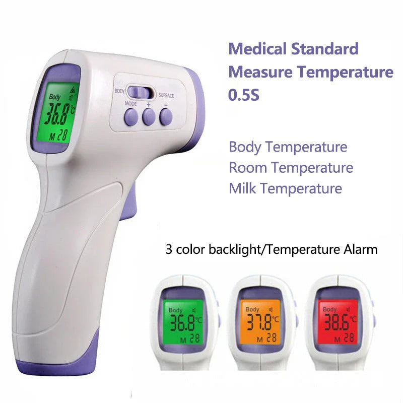 Purple infrared electronic thermometer for non-contact temperature measurement