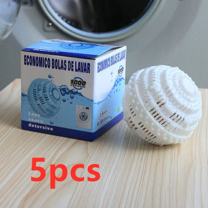 Reusable eco-friendly laundry balls made of TPR material with ceramic microspheres for effective, detergent-free washing