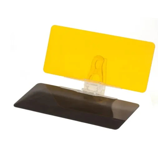 Foldable HD anti-glare car visor for day and night driving UV protection